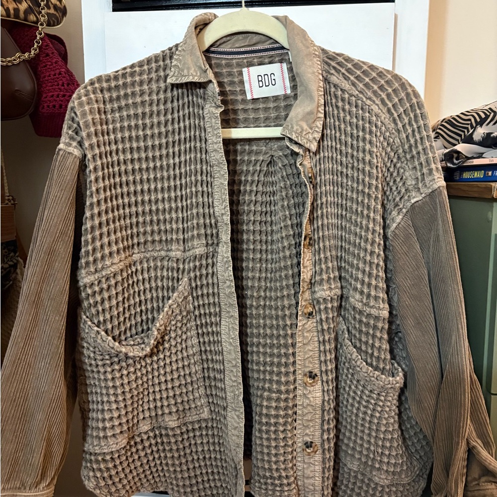 BDG Taupe Textured Jacket